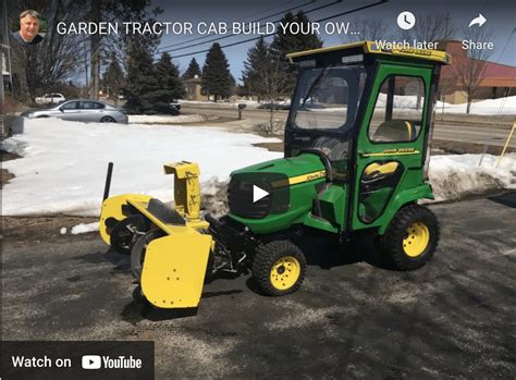 john deere metal fabrication|Building My Own Garden Tractor Cab for My John Deere.